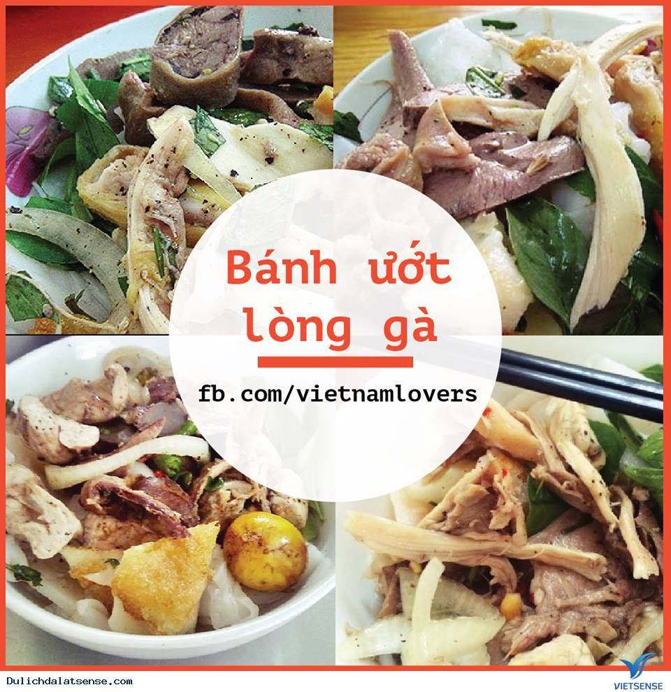 Bánh ướt lòng gà Bánh ướt lòng gà