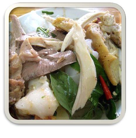 Bánh ướt lòng gà Bánh ướt lòng gà